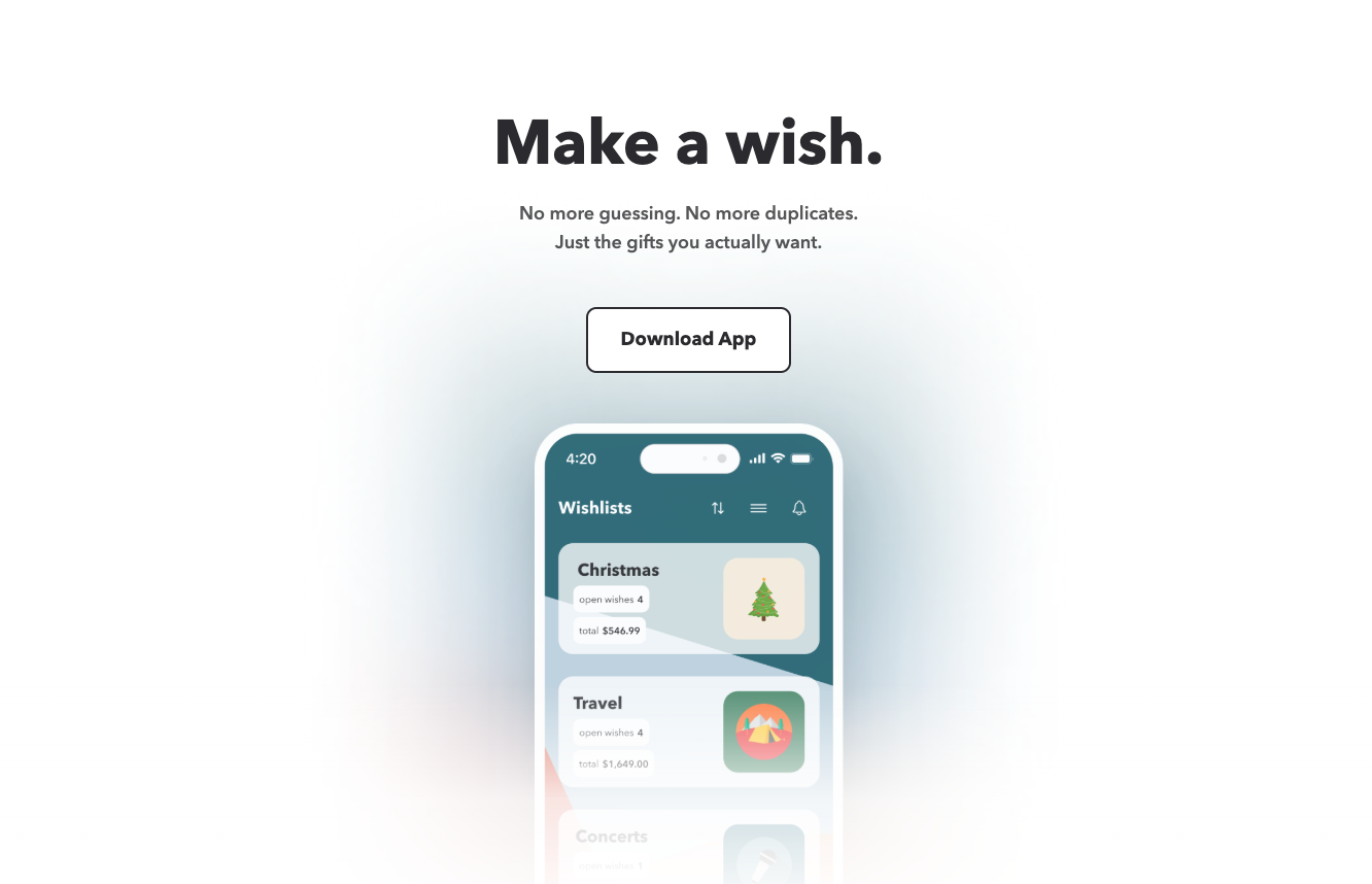 Wishlists app